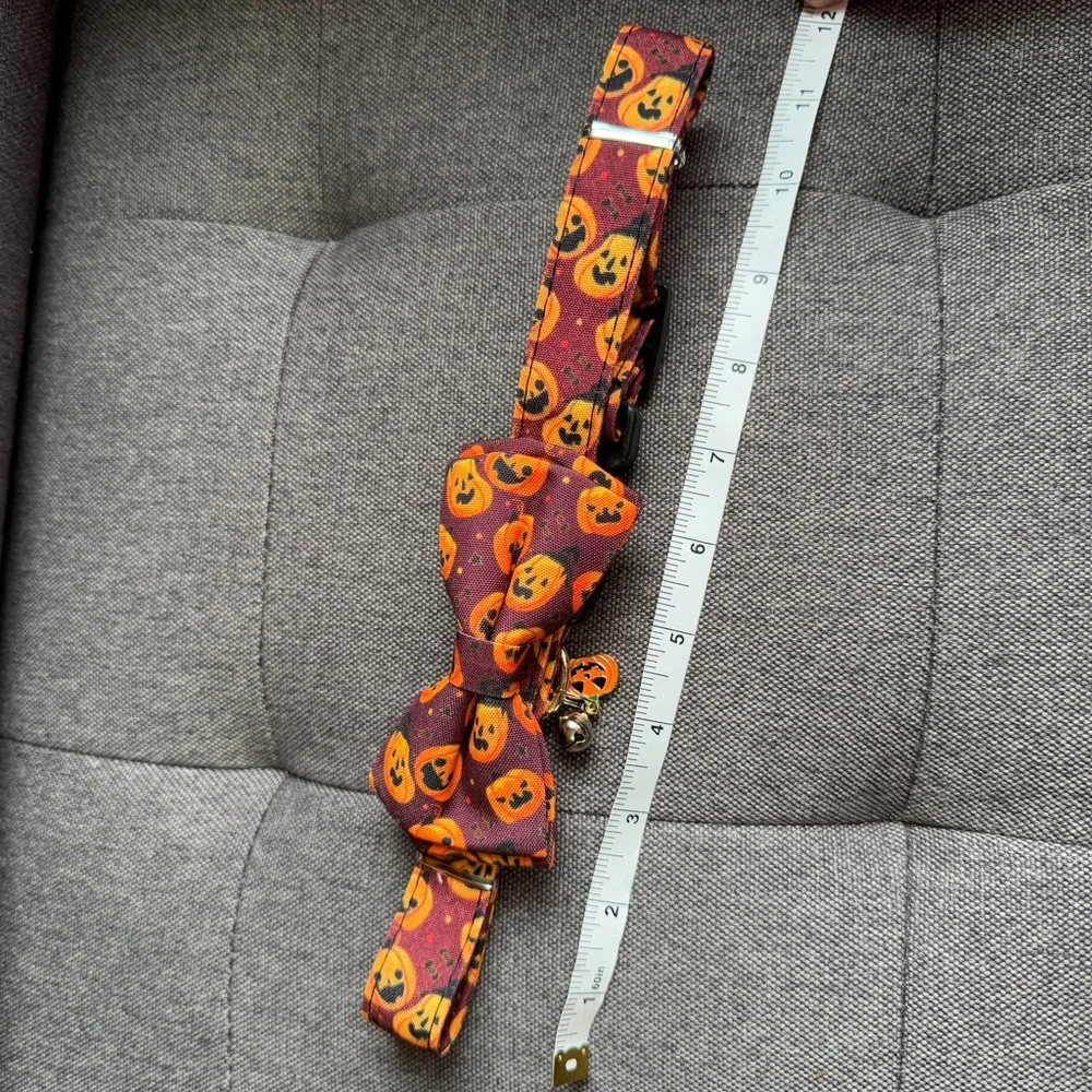 ADOGGYGO Halloween Dog Collar - Adjustable - Pumpkin